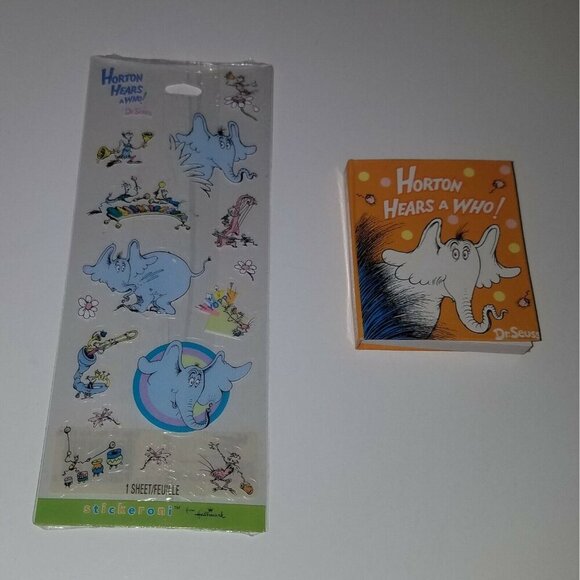 NEW 8 Dr. Seuss Writing/Ruler Horton Stickers Notebooks Scratch Off Reward Lot - Picture 5 of 11